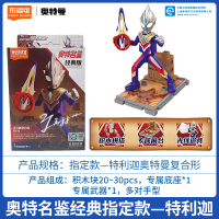 布鲁可奥特曼积木人盲盒拼装玩具儿童布鲁克群星版第九弹人偶男孩 经典版-特利迦复合型