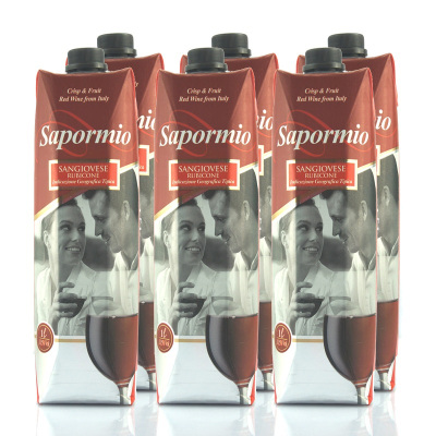 意美斯 干红葡萄酒利乐包装1L*6盒 意大利原装原瓶进口红酒