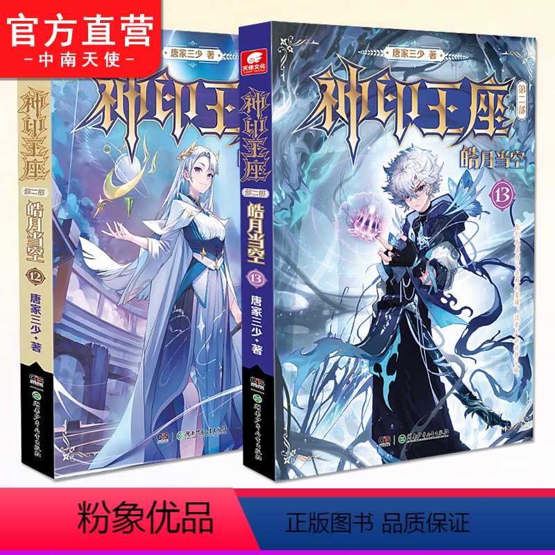 [正版]神印王座第二部皓月当空12+13册 唐家三少著 斗罗大陆斗罗龙王传说斗破苍穹同类书籍玄幻冒险奇幻小说书籍 中南
