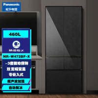 松下NR-W472BF-X法式多门变频无霜460L冰箱 双宽幅变温 纳诺怡x净味除菌 零嵌入式 自动制冰 岩板外观