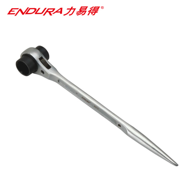 力易得(ENDURA)E2718尖尾棘轮扳手 套筒快速扳手 19X22mm 1个(货期3-5天)