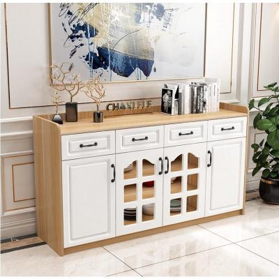 森美人北欧厨房碗橱柜家用办公茶水柜多功能收纳柜储物柜简约现代餐边柜