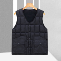 中老年人马甲男士加绒加厚内胆爸爸装棉背心爷爷保暖马夹冬季