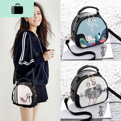 女士小包包2020新款百搭简约手提包春夏单肩斜挎包个性女包小圆包NEW LAKE女士单肩包