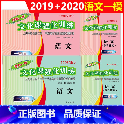 [正版]2020+2019 领先一步文化课强化训练 高三语文 一模卷+参考答案 高考一模卷 上海市各区高三第一学期期末