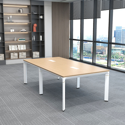 臻远ZY-SG05简约会议桌洽谈桌接待室会议室长条桌苏格台架2400*1200