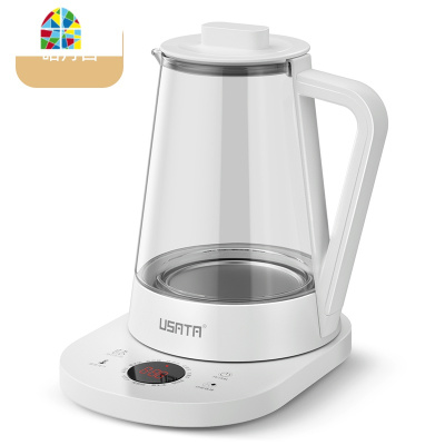 煮茶器烧水壶玻璃电热水壶透明全自动断电家用保温一体办公煮茶壶 FENGHOU 皓月白带滤网