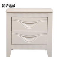 汉诺鑫威床头柜简约现代卧室床边储物柜升级款白色50*41*50cm