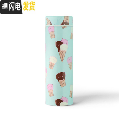 三维工匠316不锈钢保温杯直身杯商务便携大容量男女学生韩版清新文艺 可丽喵