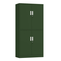 鑫升顺绿色铁皮文件柜办公室档案柜资料柜财务凭证柜钢制办公柜加厚双节柜
