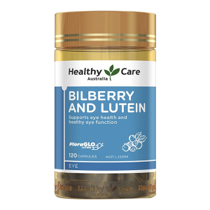 Healthy Care越橘叶黄素护眼胶囊120粒/瓶装 澳洲进口 辅助保护视力 澳洲原装进口 膳食营养补充剂