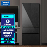 松下NR-W472BF-X法式多门变频无霜460L冰箱 双宽幅变温 纳诺怡x净味除菌 零嵌入式 自动制冰 岩板外观