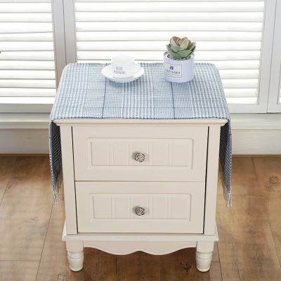 北欧床头柜盖布现代简约ins风清新网红卧室家用装饰布艺桌布盖巾