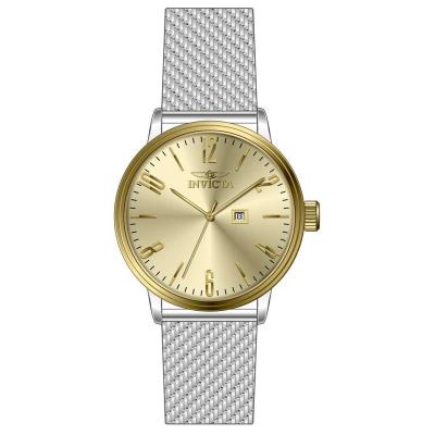 Invicta 男士mm不锈钢防水手表石英机芯日历夜光设计