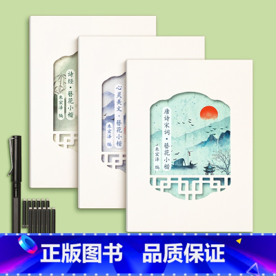 [唐诗宋词+诗经+心灵美文礼盒装](赠1钢笔+12墨囊) [正版]字帖练字成人楷书练字帖成年女生字体簪花小楷漂亮大气初中