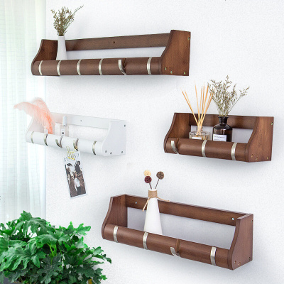 简约简欧日式客厅楠竹实木墙上衣帽架置物架壁挂衣钩竹质 后挂衣架墙壁衣服挂钩