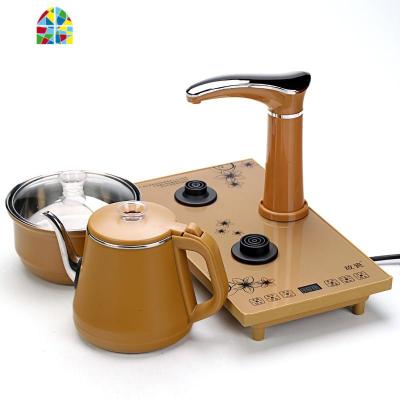 全自动上水壶电热水壶茶具套装抽水吸水式烧水煮茶壶电磁茶炉防烫 FENGHOU 全自动金色主机尺寸20*37