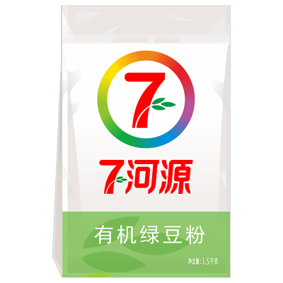七河源 有机绿豆粉1.5kg 杂粮粉
