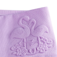 里裆高腰女士内裤产后高腰收腹提臀内裤压花纯棉女内裤