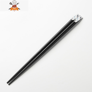 日式情侣筷子创意 铁木筷子单人装一人一色家用个性木质餐具 敬平 铁木尖头筷子[蜻蜓]