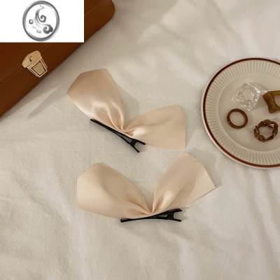 JiMi人间香公主。蝴蝶结发夹对夹ins网红少女发卡丝绒边夹韩国发饰品