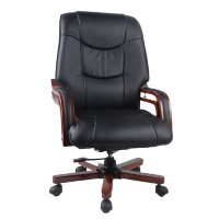易企采 办公家具西皮大班椅办公椅电脑椅家用职员老板椅万向轮升降旋椅经理椅主管椅