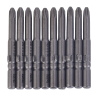 takama(高松)408240 十字螺丝批头套装10件套起子头旋具头电动批头S2带强磁 PH2X4.0