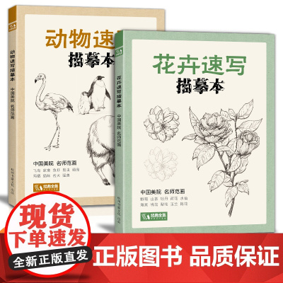 经典全集 动物速写描摹本 零基础画画入门新手自学教程书籍线描sh