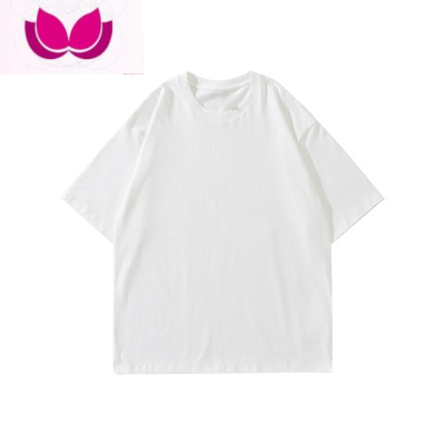 七斓E2023夏季新款男生短袖T恤百搭圆领240g纯色打底衫学生半袖衣服潮