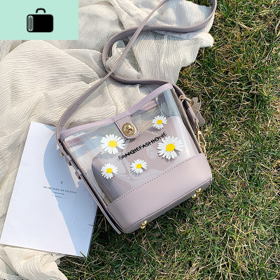 春夏小清新透明果冻小包包女2020新款潮韩版单肩时尚斜挎百搭insNEW LAKE女斜挎包