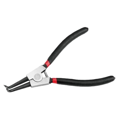 煌刚(HuanGon)外弯卡簧钳 优质铬钒钢锻造硬度高韧性好钳头钳身一体成型不易断沾塑手柄握感舒适耐污防滑