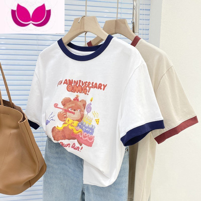 七斓特大码300斤插肩短袖T恤女夏装胖妹妹240斤显瘦半袖上衣ins潮