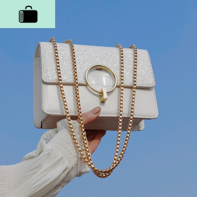 网红ins亮片链条包新款2020夏天流行斜挎包时尚百搭洋气小包包女NEW LAKE女斜挎包