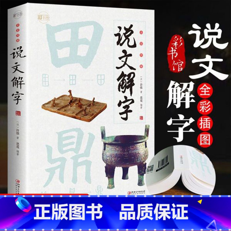 [正版]说文解字 小学生少儿学习汉字演变图解象形文字书字典给孩子的汉字王国一年级二三年级读物甲骨文字的演变注咬文嚼字合