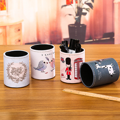 美帮汇北欧笔筒学生办公室时尚桌面简约化妆刷桶创意个性少女心