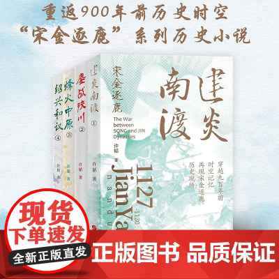 宋金逐鹿系列 全4册 许韬 建炎南渡+鏖战川陕+烽火中原+绍兴和议 再现宋金逐鹿历史现场冷兵器时代战争 描写宋史 华文出