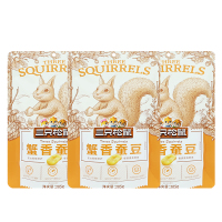 三只松鼠蟹香蚕豆休闲零食特产炒货蟹香蚕豆205g*3袋