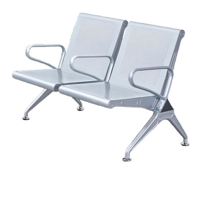 锦北 靠背排椅中间带扶手加厚机场银行车站医院等候椅连椅两人位无垫