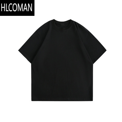 HLCOMANlemanism纯色300g冰感索o娜短袖T恤男宽松半袖打底情侣体恤
