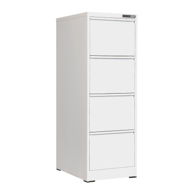 尔迈 铁皮柜挂劳柜带锁卡箱FC办公柜挂捞柜A4立式抽屉挂快劳文件柜子 四抽密码锁卡箱