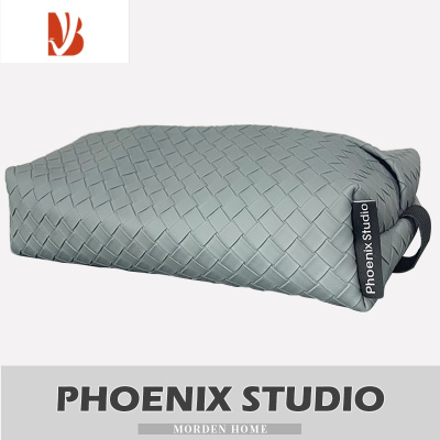 三维工匠编织皮质轻奢车载纸巾盒车内遮阳板挂式抽纸盒扶手箱座椅背纸巾袋 车载纸巾盒雾霾蓝