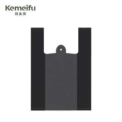 珂美芙 黑色背心加厚塑料袋垃圾袋 36*56cm 50个/包