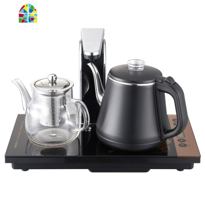 烧水壶泡茶专用保温一体功夫茶具智能家用全自动上水电热水壶套装 FENGHOU 金色智能保温玻璃款带彩屏