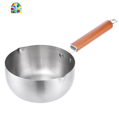 不锈钢雪平锅不粘锅张亮麻辣烫商用煤气炉电磁炉锅五谷渔粉锅 FENGHOU 304雪平锅加厚带盖[20]推荐家用汤锅