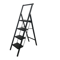 好企来 碳钢 4步人字梯 (扶手) 黑 BY—0064 1.5米/架