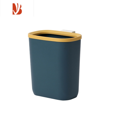 三维工匠挂壁垃圾桶可爱少女 厨房卫生间厕所壁挂式家用带盖大号垃圾分类