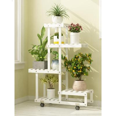 森美人阳台花架子多层室内外客厅实木落地欧式绿萝吊兰置物植物盆架挂架