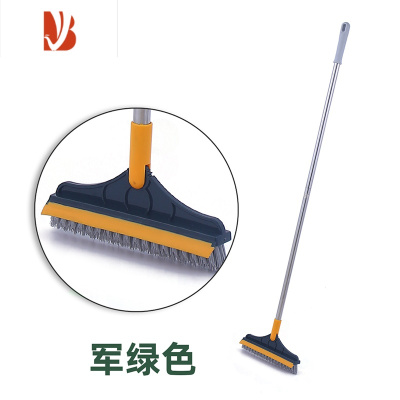 三维工匠卫生间地板刷刮水一体地刷瓷砖浴室厕所地缝长柄刷尖头硬毛清洁刷