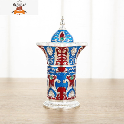 欧式牙签筒创意个性家用客厅北欧ins牙签盒可爱按压式自动桶 敬平 银红蓝罗马柱