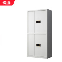 悦山钢制文件柜无斗通双节保密柜全白指纹密码锁900*420*1850mmYSOA3fo01ZWHTB
